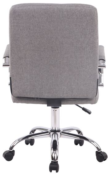 Trodio Chaise de Bureau Tissu Gris 13x65cm 5