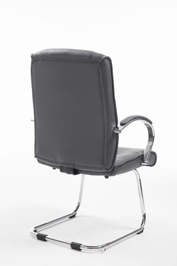 Farni Chaise de salle à manger Cuir artificiel Gris 12x68cm 4