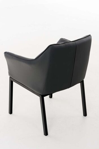 Rivignano Chaise de salle à manger Cuir artificiel Gris 13x63cm 4