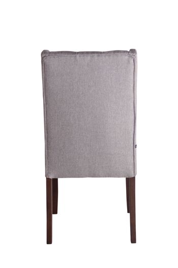 Bulciago Chaise de salle à manger Tissu Gris 10x63cm 5