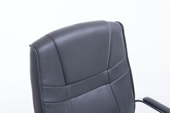 Medesano Chaise de salle à manger Cuir artificiel Gris 14x67cm 5