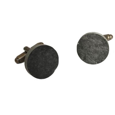 Natural slate cufflinks