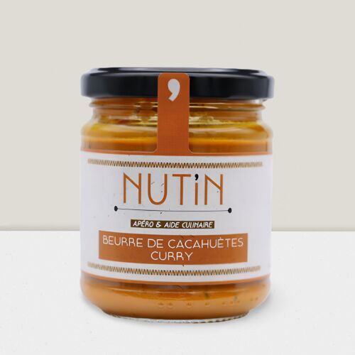 Beurre de Cacahuètes & Epices BIO 180gr Nut'In pour APERO