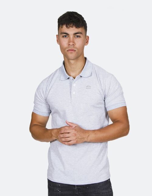 KRIOS - Grey Short Sleeve Polo shirt
