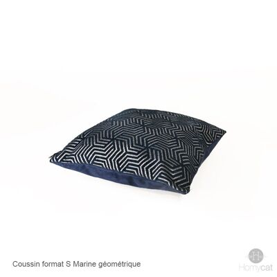 Cojines S para Gato Cesta o Decoración - Geométrico Azul Marino