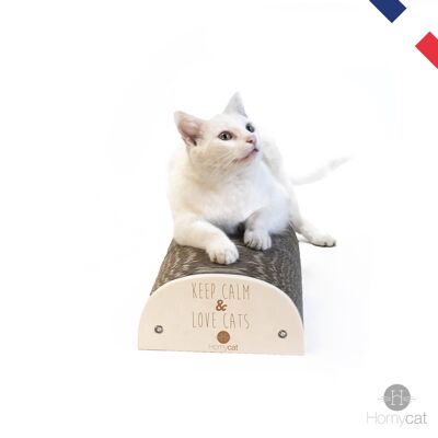 Cat scratching post "Keep Calm and love cats" - Kit