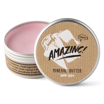 Erstaunlich! Mineralbutter LSF50 | Riffsicher | Vegan | Plastikfrei | Sommer | Sonnencreme