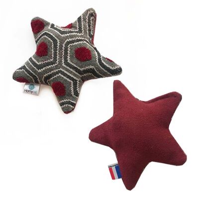 Pack of 10 Stars - Cat Toy Filled with Catnip - Mix Colored