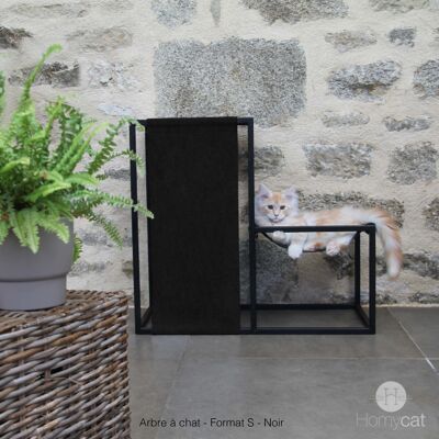 Árbol para gatos Elegance - S - Al. 60 x An. 68 x Pr. 35 cm - Negro - Negro