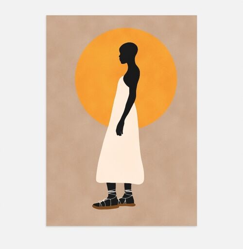Affiche Poster - illustration femme abstrait