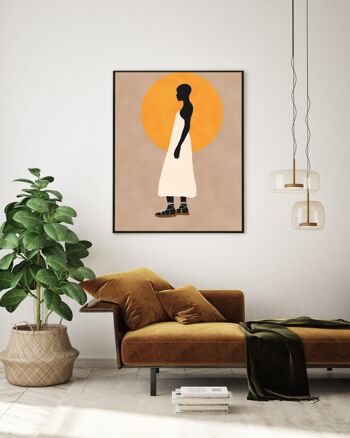 Affiche Poster - illustration femme abstrait 2