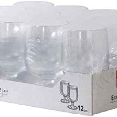 Vasos de Agua Executive Glass 12 Piezas 26 cl