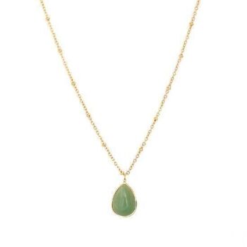 Collier or pierre de jade 1