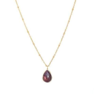 Gold sapphire necklace