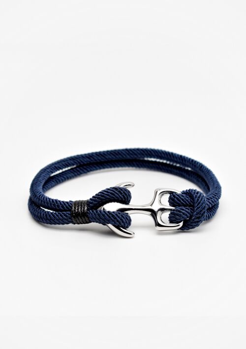 Bracelet Ancre Bleu | Bracelet corde marine Bleu