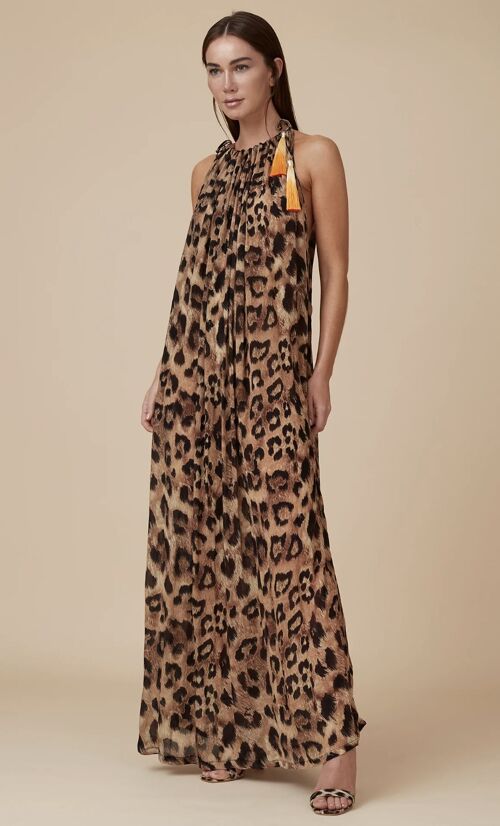 Isabella Maxi Dress Leopard