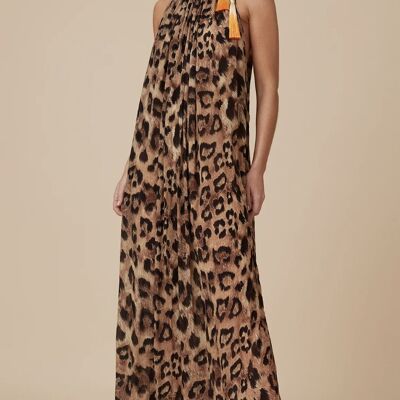 Isabella Maxi Vestido Leopardo