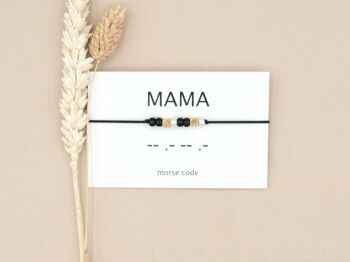 Bracelet morse mama (argent, or rose, or) 8