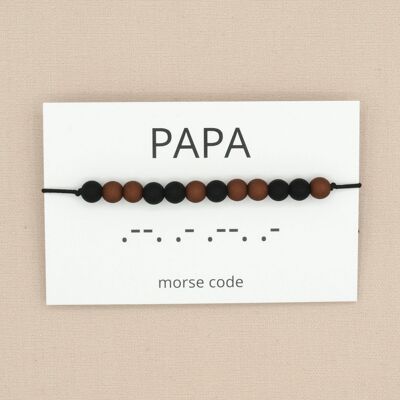 Bracelet code Morse papa