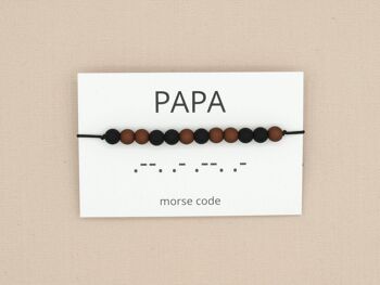 Bracelet code Morse papa 1