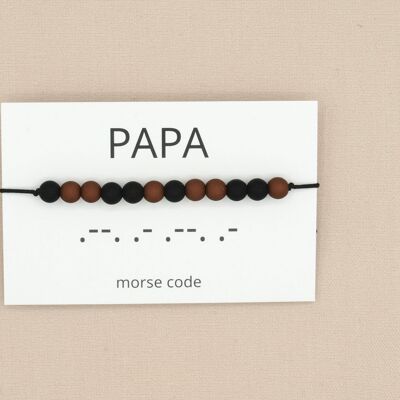 Morse code bracelet dad