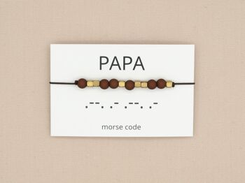 Bracelet code Morse papa 2
