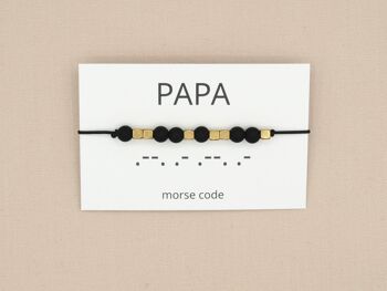 Bracelet code Morse papa 3