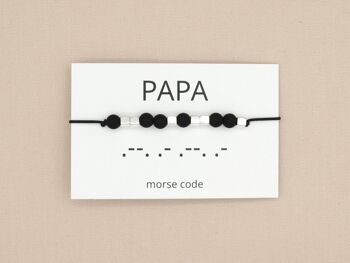 Bracelet code Morse papa 4