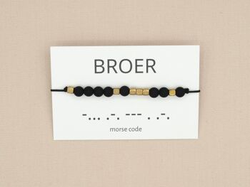 Bracelet code Morse frère 1