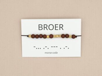 Bracelet code Morse frère 2