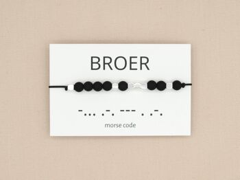 Bracelet code Morse frère 4