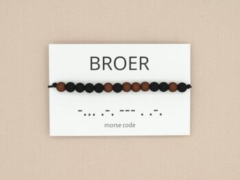 Bracelet code Morse frère 3