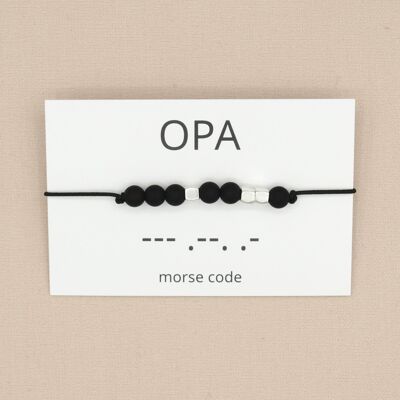 Morsecode-Armband Opa