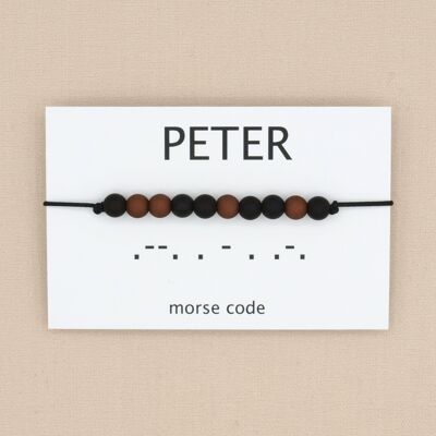 Morse code bracelet peter