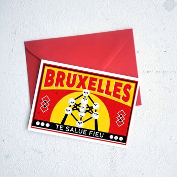 Carte postale : Bruxelles te salue fieu