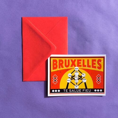 Carte postale : Bruxelles te salue fieu