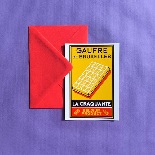 Carte postale : Gaufre bxl