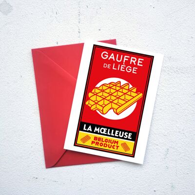Carte postale : Gaufre Liège
