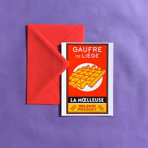 Carte postale : Gaufre Liège