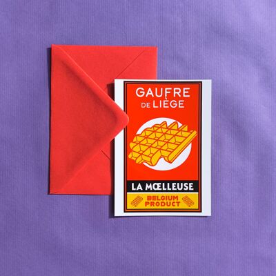 Postcard: Waffle Liège