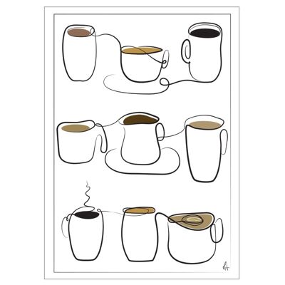 Tasses à café 50x70