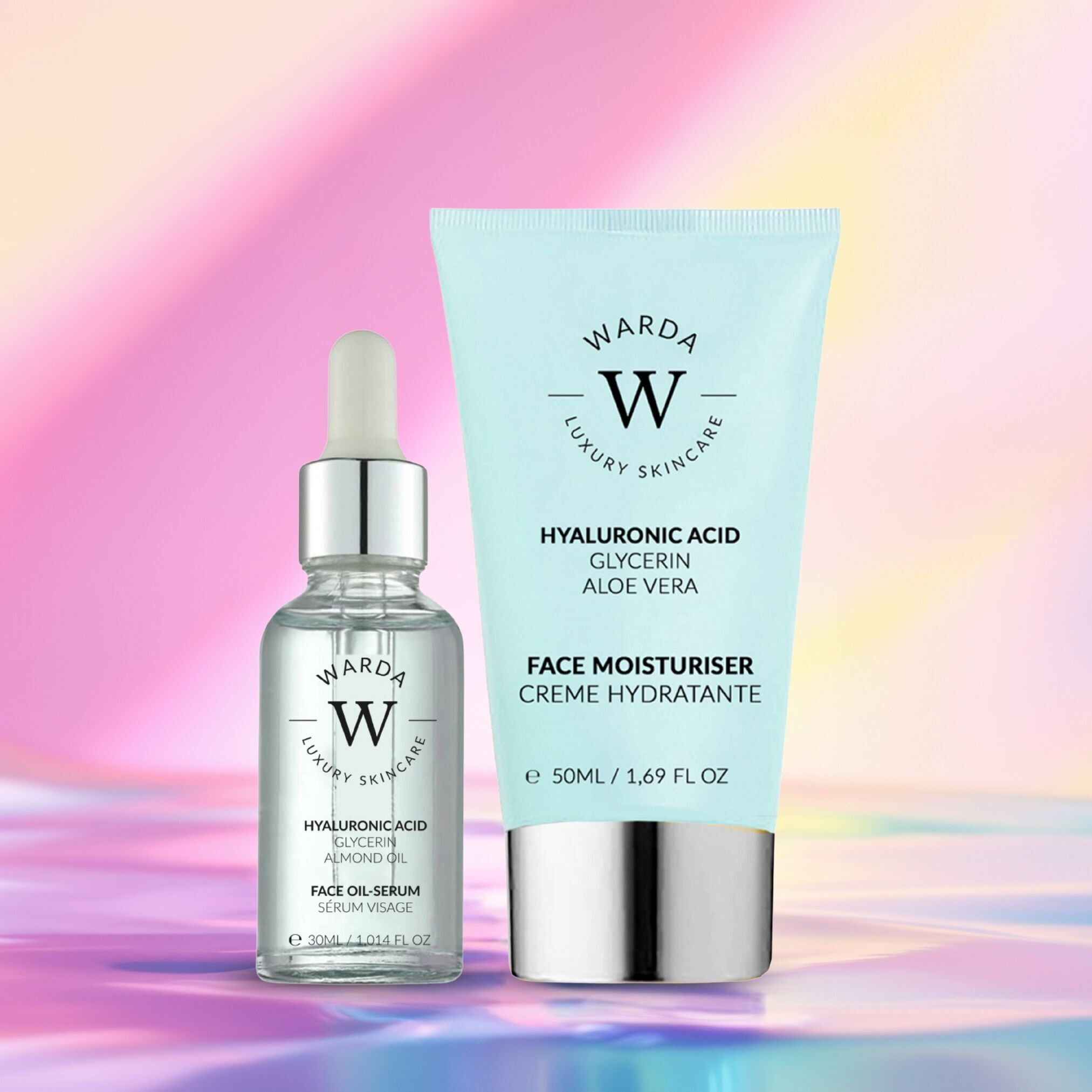 Warda- DEEP HYDRATION gift set ( Oil serum + Moisturiser )