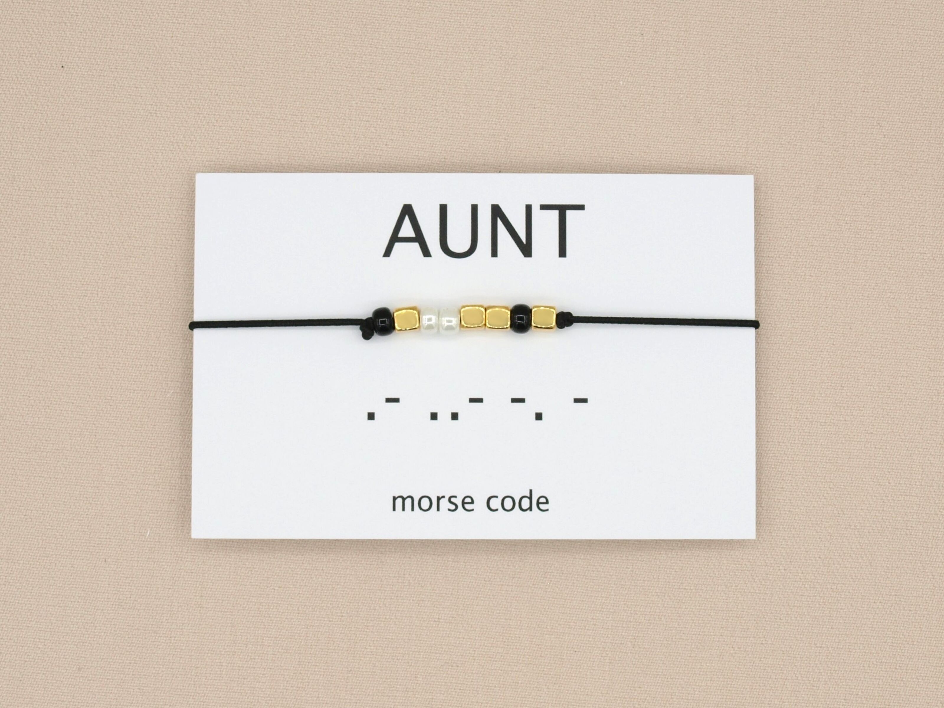 Morse Code Friendship Bracelet Kit - Gold Tone