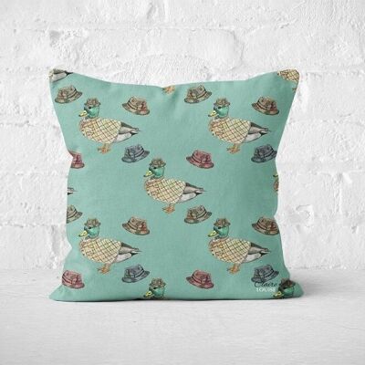 Duck In The City Patterned Cushion