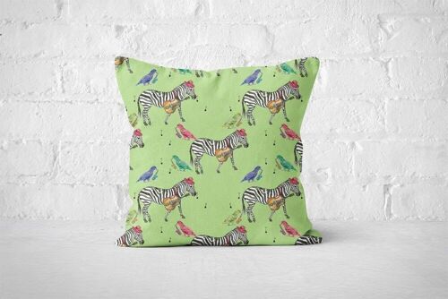 Zebra In The City Patterned Cushion