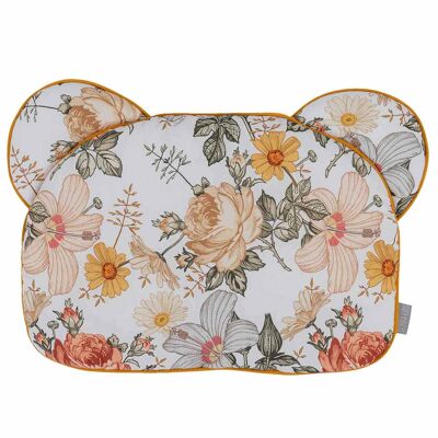 Oreiller extra plat, coussin ourson réversible pour bébé,  fabriqué en France, Néo Vintage