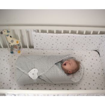 Drap housse, linge de lit enfant, fabriqué en France, Stella 3