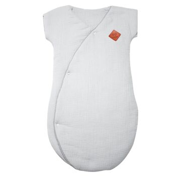 Gigoteuse bébé, turbulette, linge de lit fabriqué en France, gaze de coton, Collection Jeanne 7