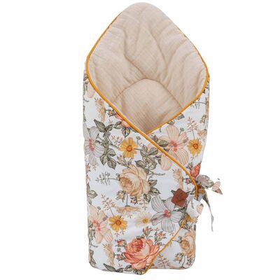 Birth sleeping bag, swaddling blanket, angel's nest made in France, Neo Vintage