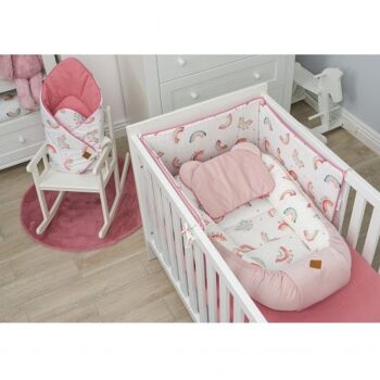 Cocon bébé matelassé, babynest, nid réducteur de lit nomade, Rainbow 2